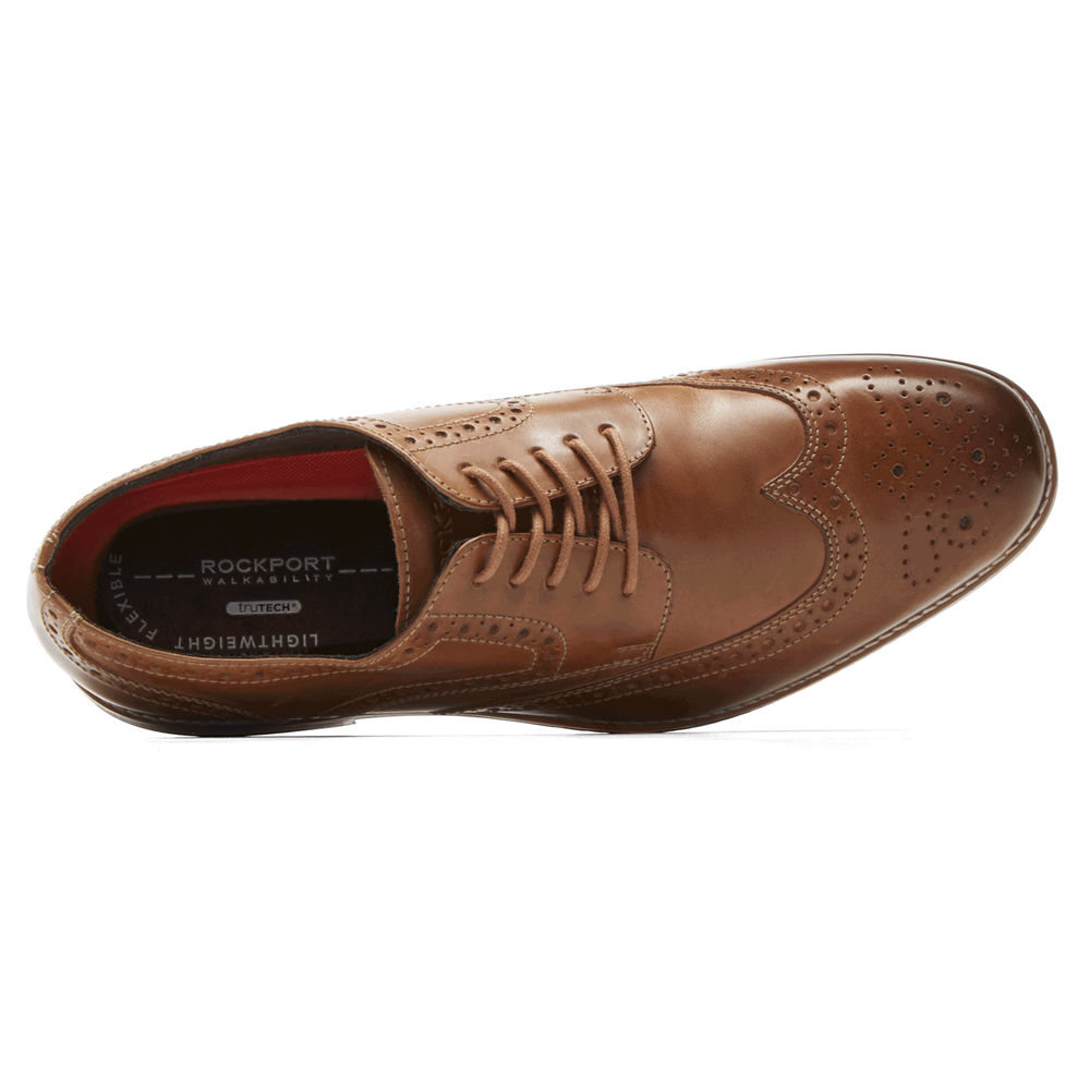 Rockport Lace Up For Mens Brown - Style Purpose Wingtip - IE7402598